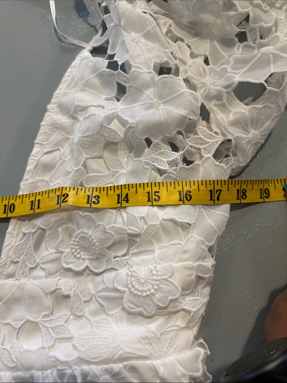Lulus White Floral Lace Midi Dress Backless NWT XXL Boho Cottagecore Coquette - Picture 6 of 11
